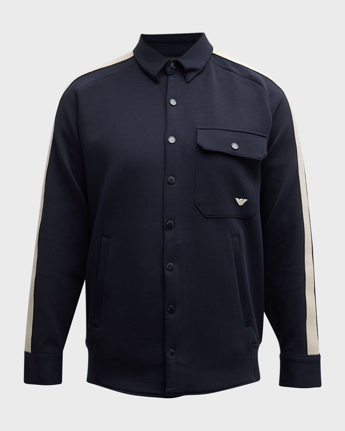 Men's Snap-Front Overshirt - 1