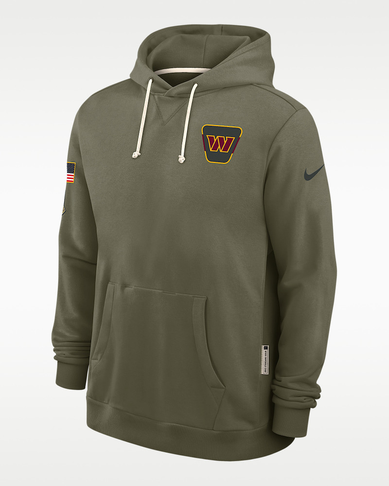 Washington Commanders Salute to Service Sideline Dominant Force Men's Nike Dri-FIT NFL Pullover Hood 1