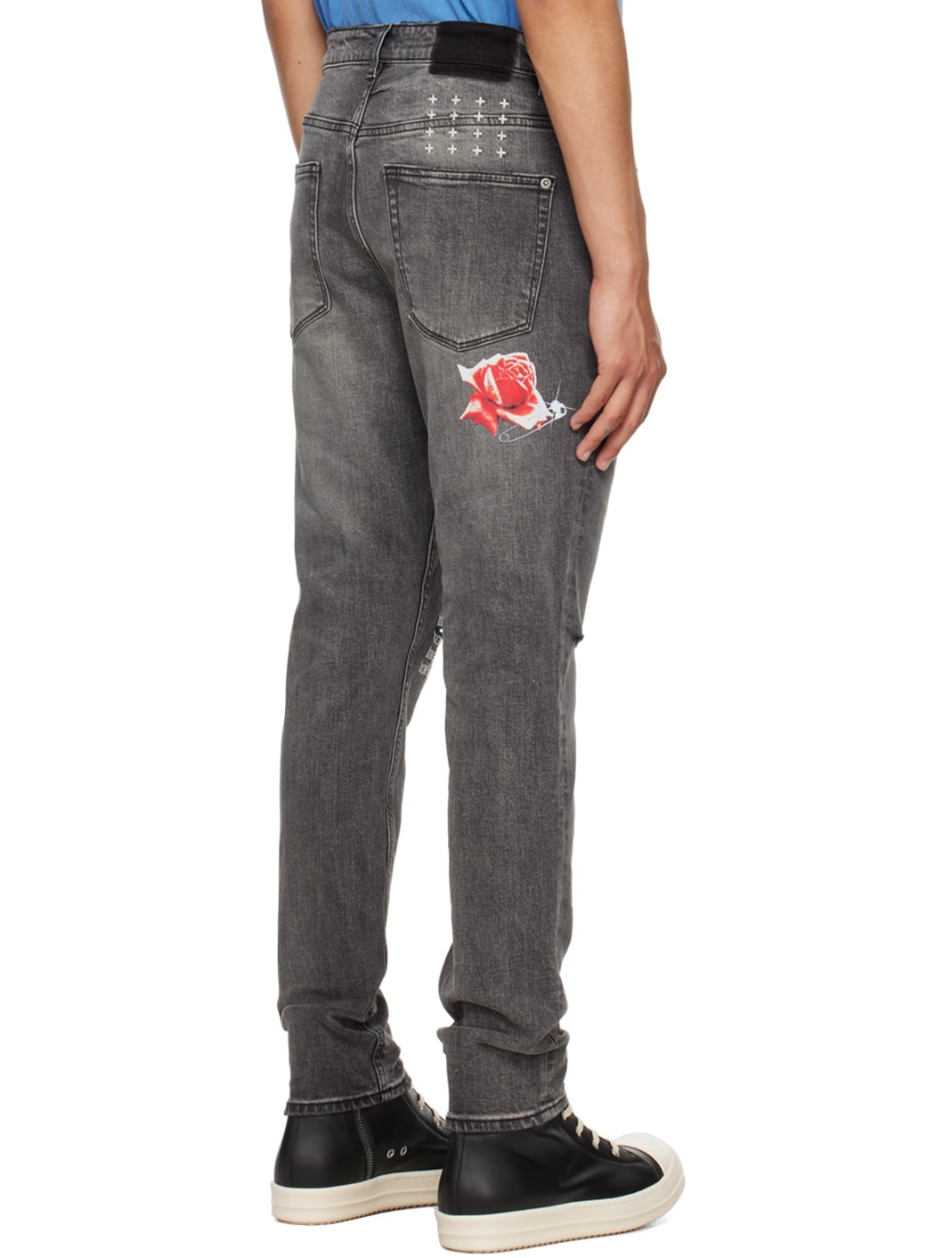 Gray Wolfgang Rose Garden Jeans - 3