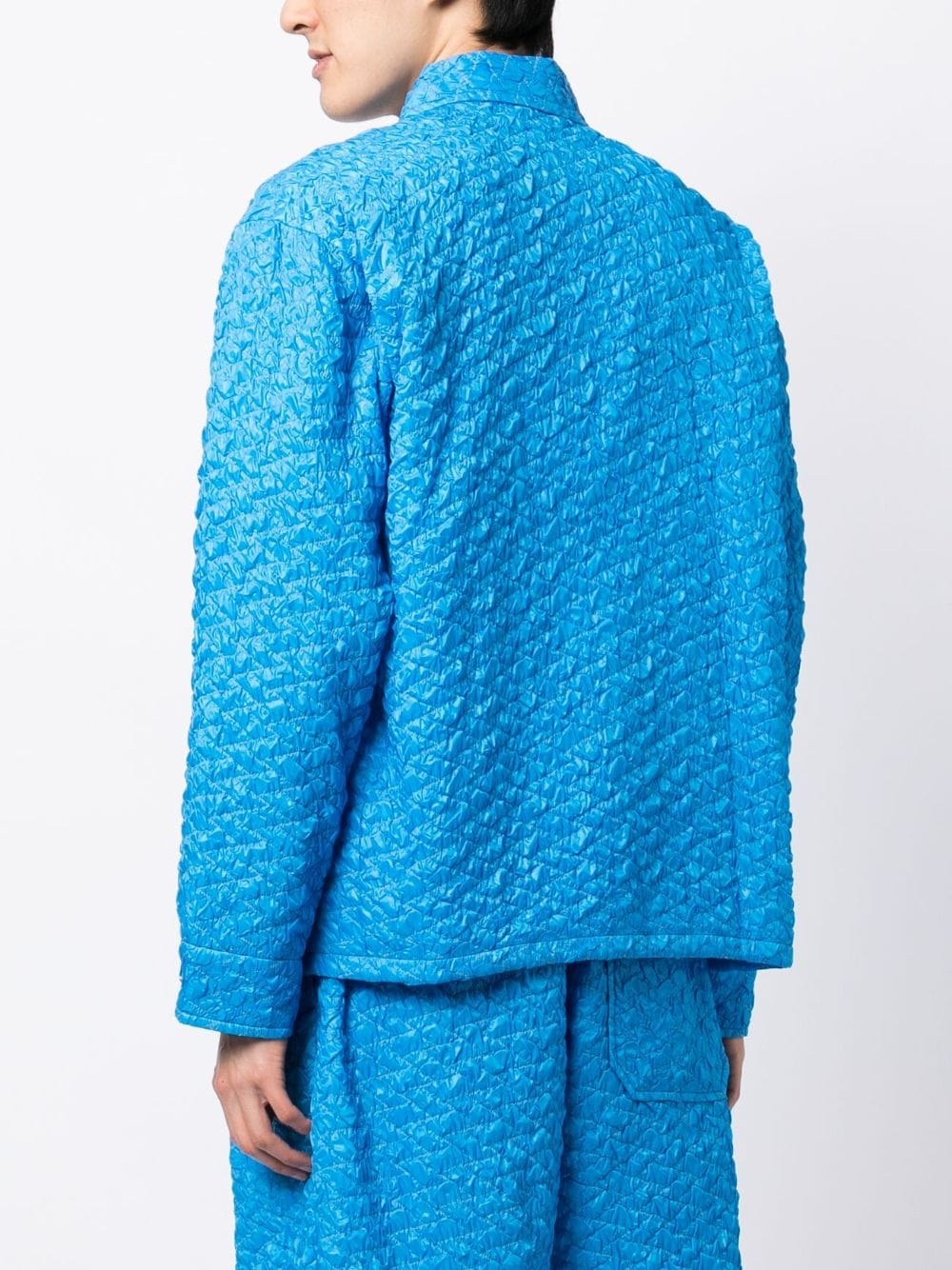 textured shirt jacket - 4