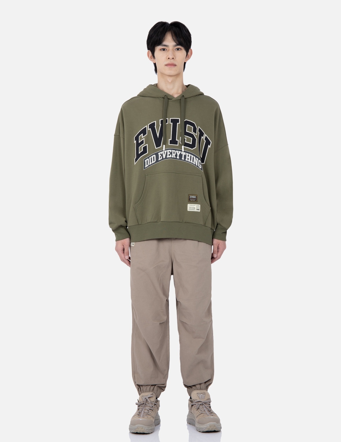 RETRO LOGO PRINT OVERSIZED HOODIE - 5