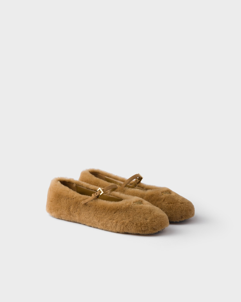 Shearling ballerinas 1