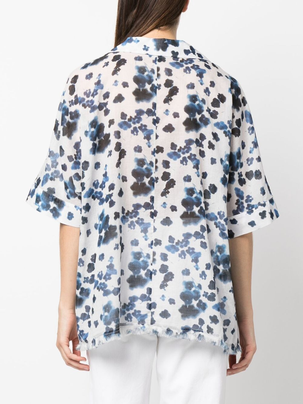 Mare abstract-print cotton shirt - 4