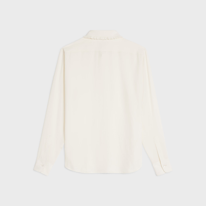 CELINE loose shirt in silk crepe outlook