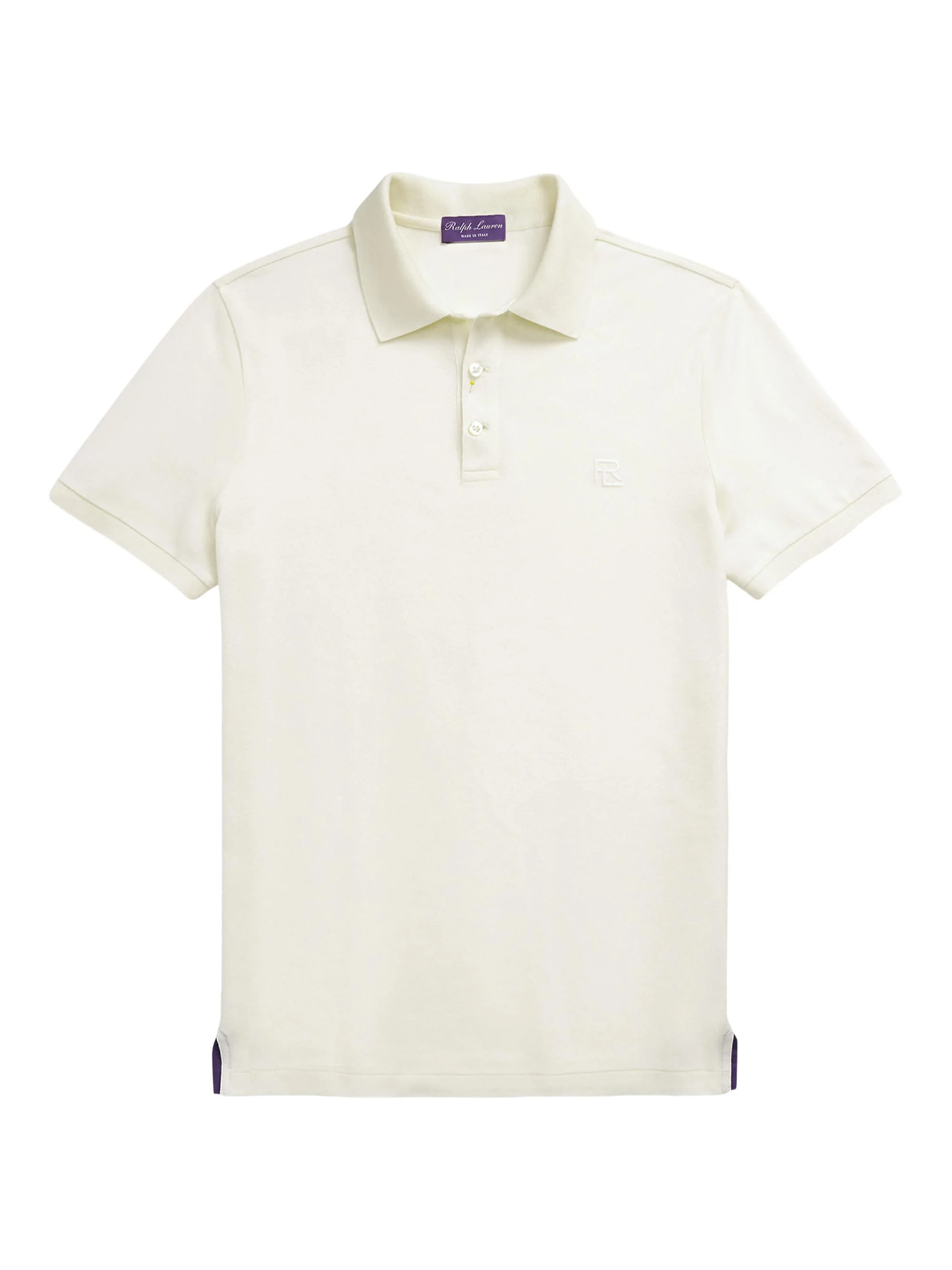 Men's Cashmere-Blend Polo Shirt - Classic Cream - 1