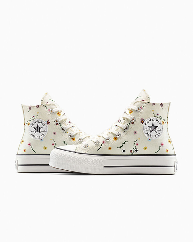 Chuck Taylor All Star Lift Platform Embroidered Blooms 6