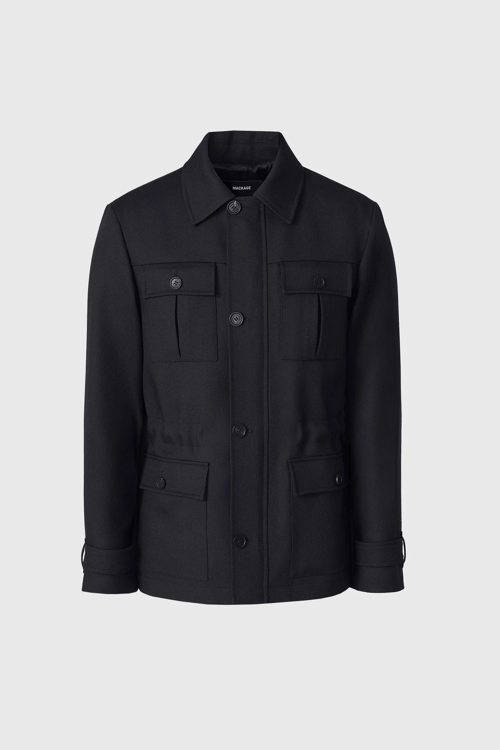 JUDSON Wool Gabardine Safari Jacket - 1