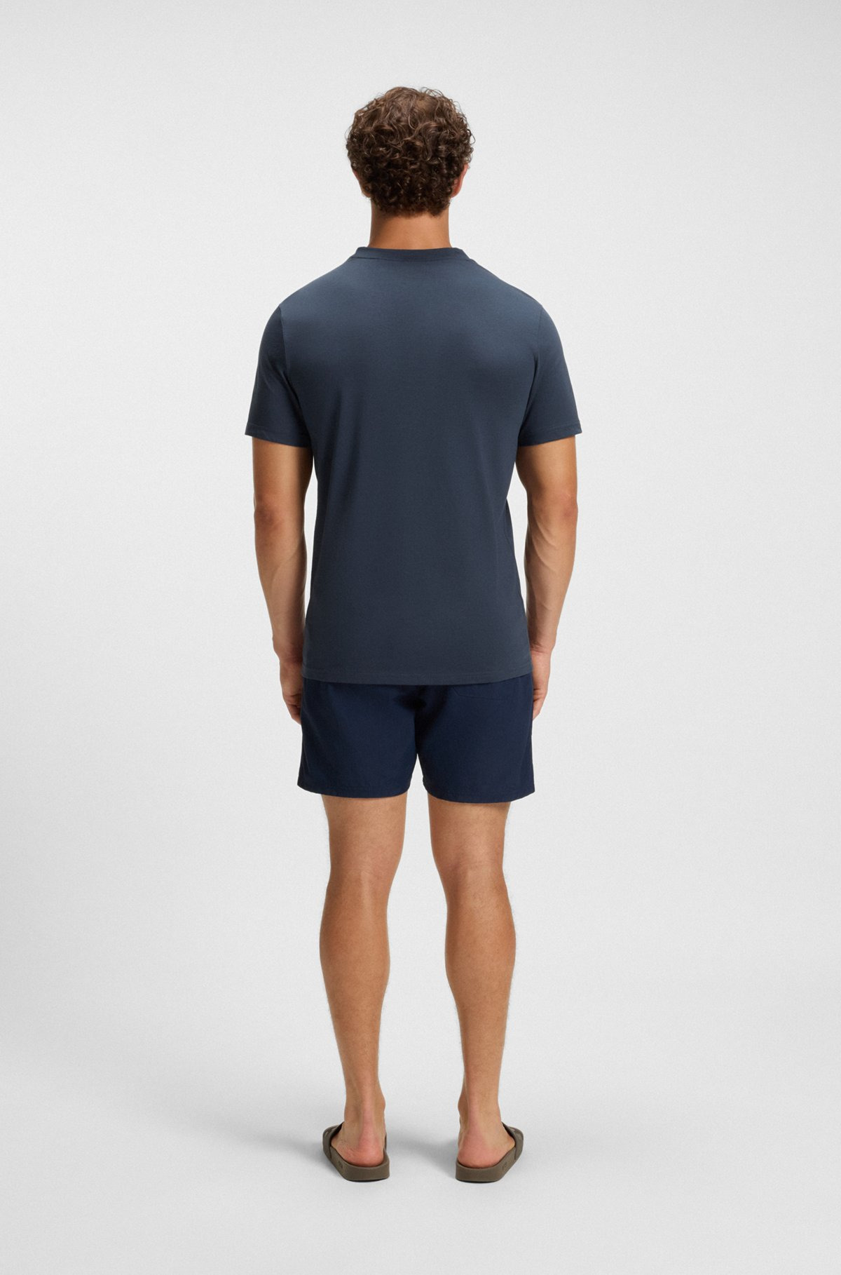 COTTON-JERSEY BEACH T-SHIRT WITH LOGO PRINT - 3