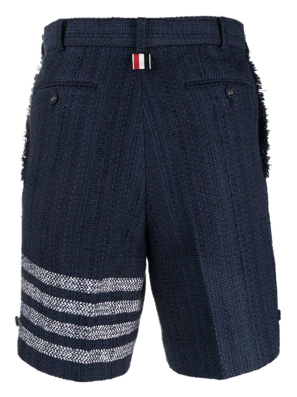 4 Bar-stripe tweed shorts - 2
