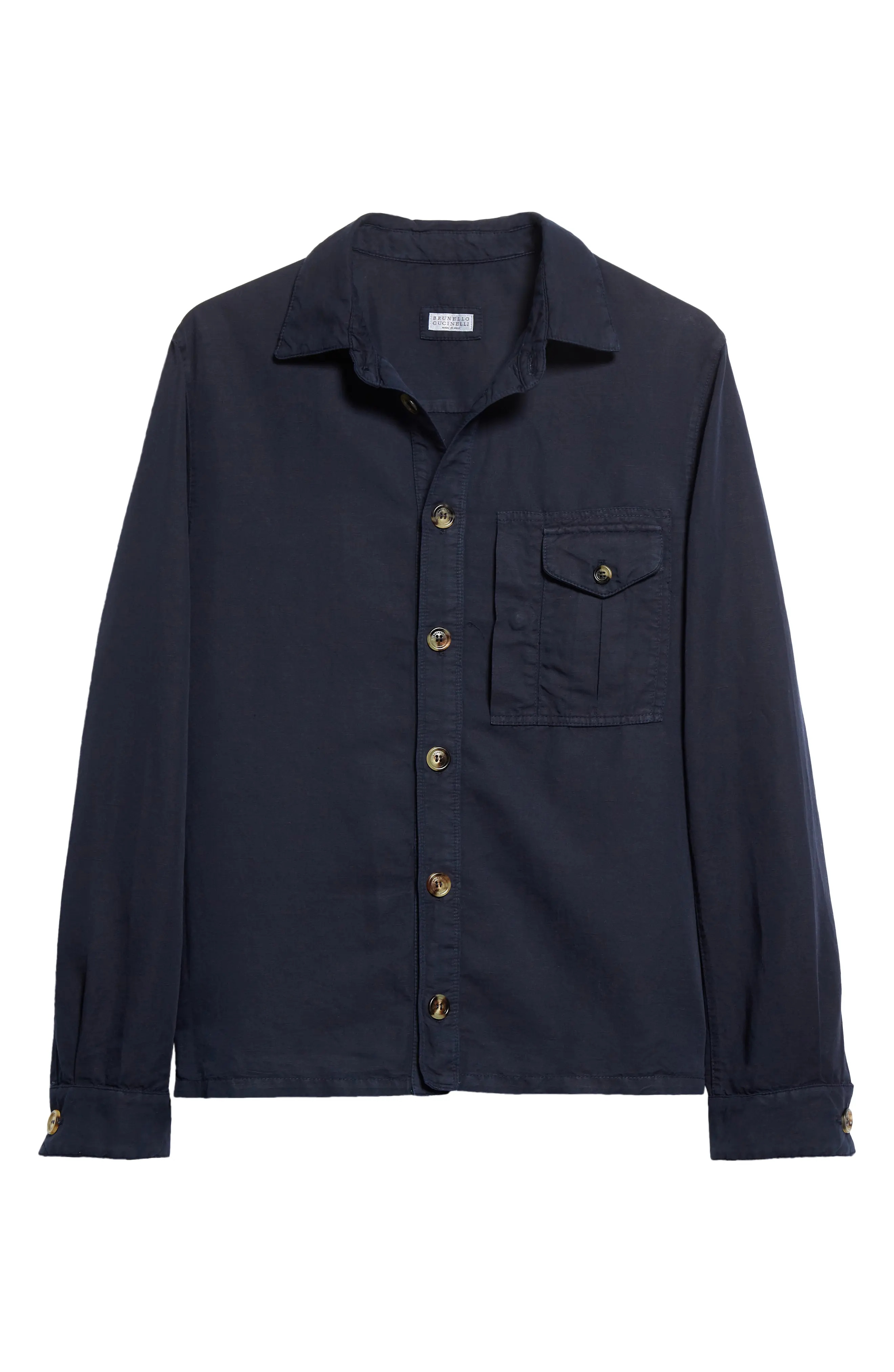 Linen & Cotton Shirt Jacket - 6