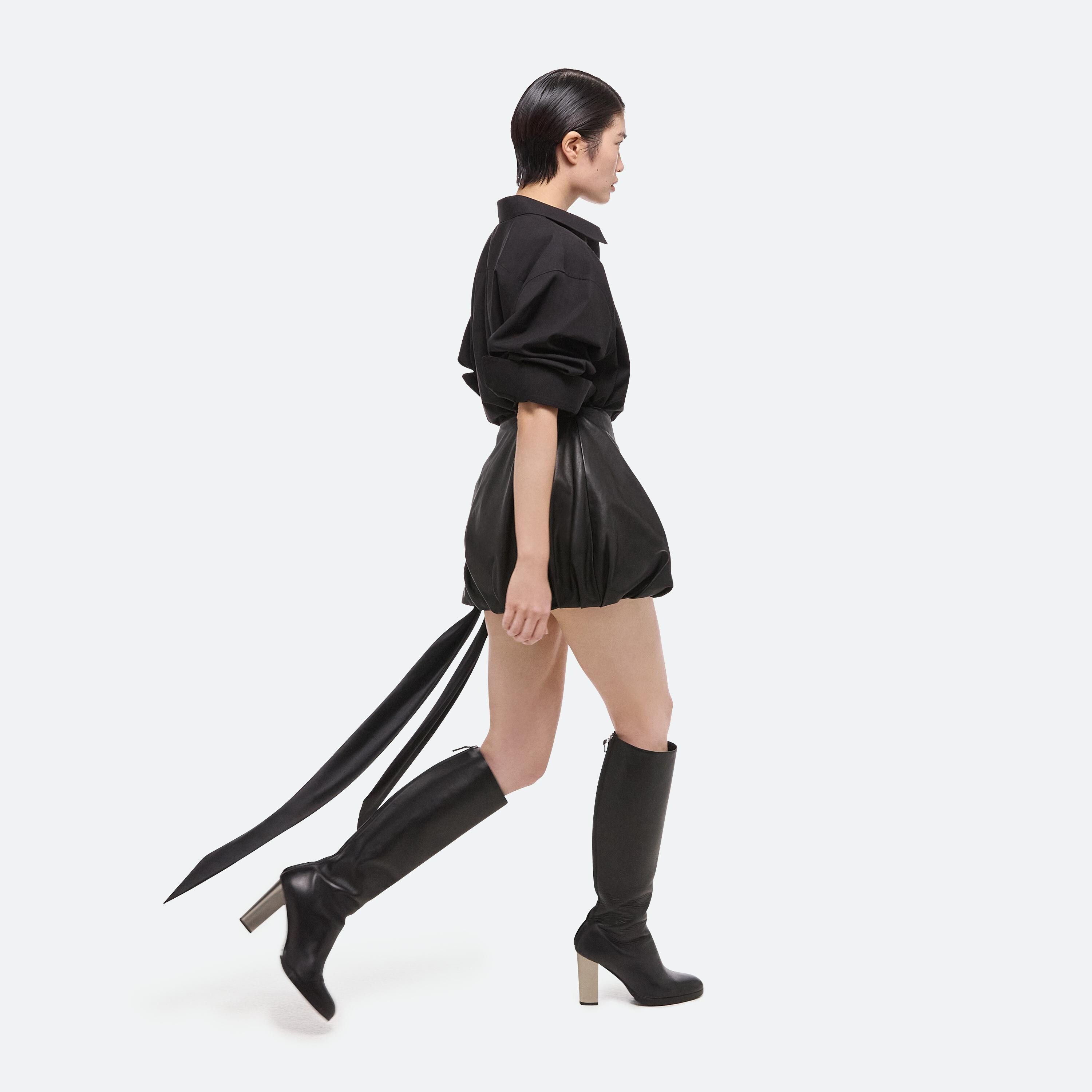 LEATHER BUBBLE SKIRT - 7