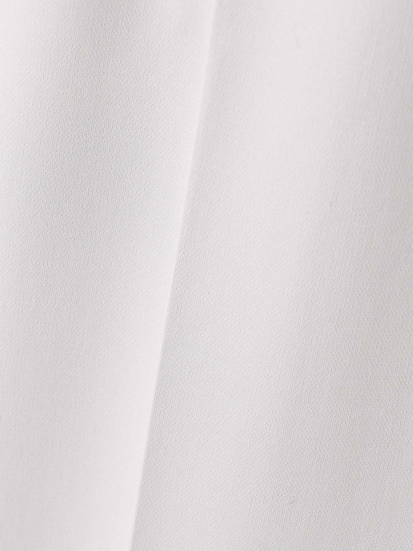 Pleated crepe wide-leg pants Light gray - 5