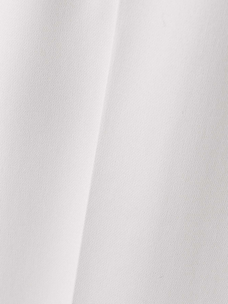 Pleated crepe wide-leg pants Light gray 5