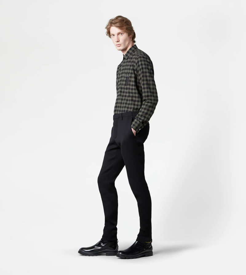 TROUSERS IN WOOL - BLACK 4