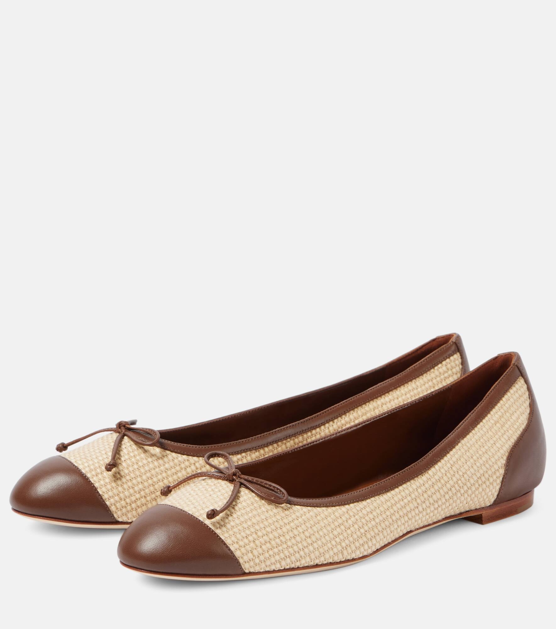 Capbl raffia ballet flats - 4