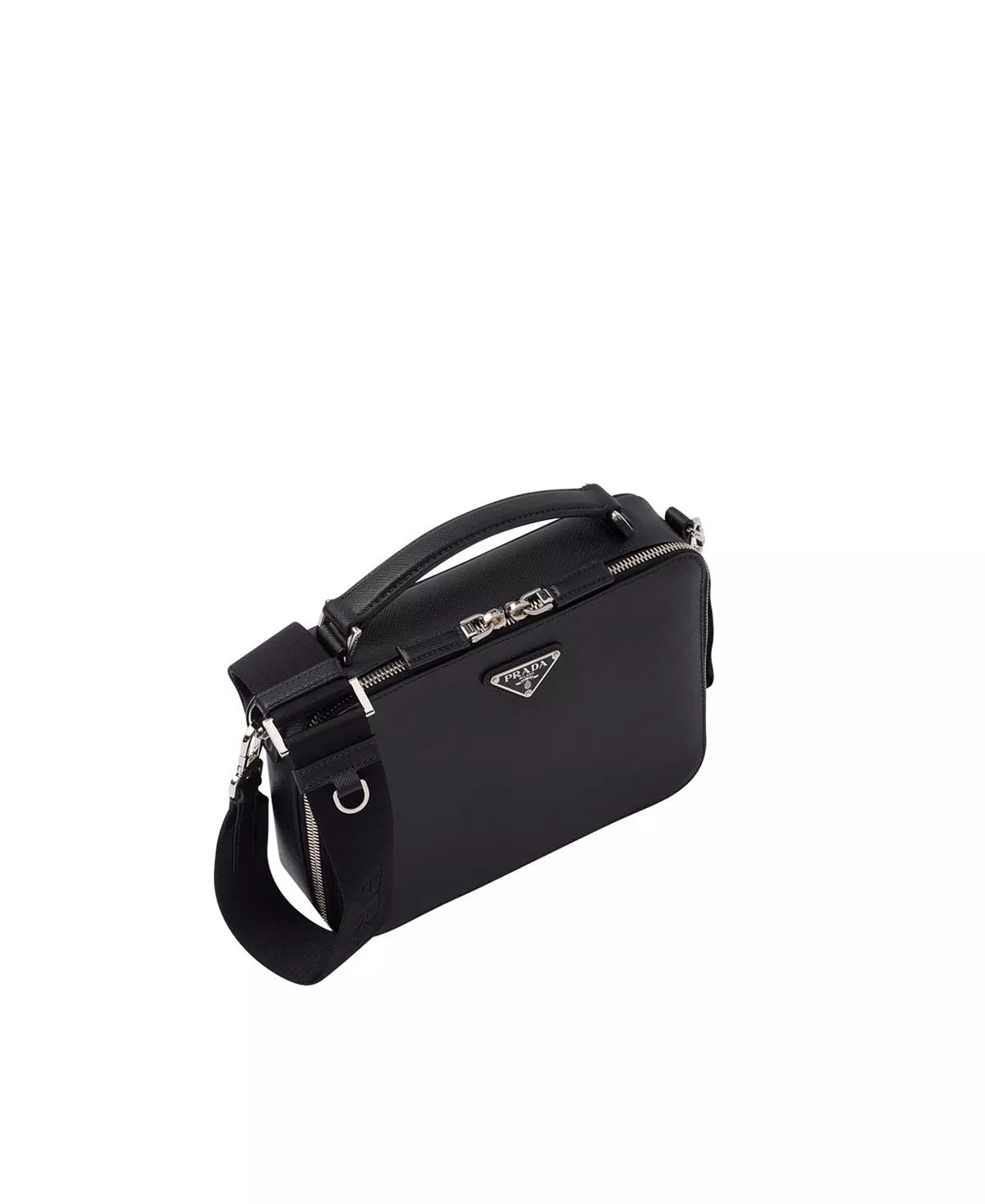 Medium  Brique Saffiano Leather Bag - 2