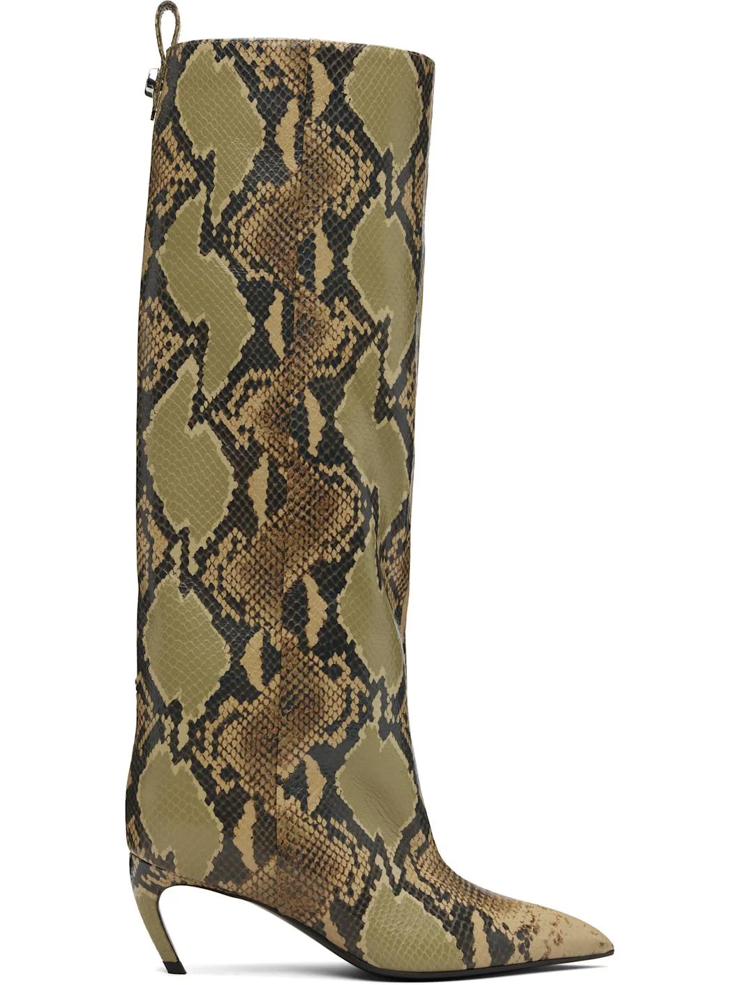 Khaki Lea Tall Boots - 1