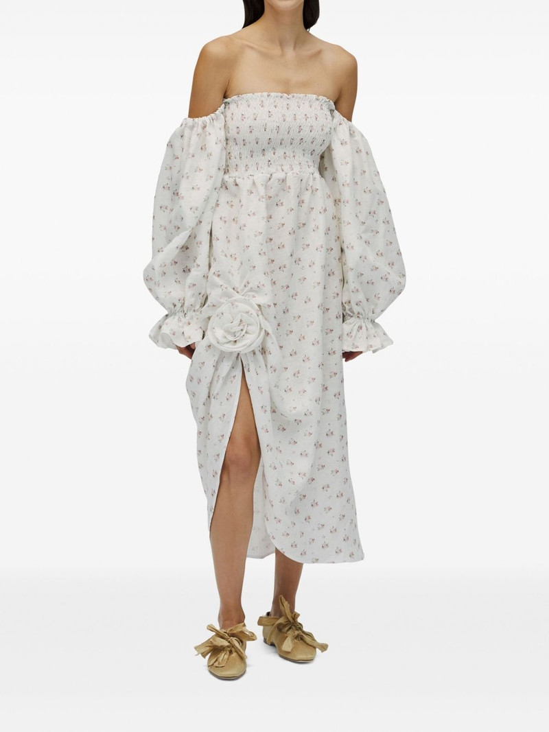 SLEEPER off-shoulder midi dress outlook