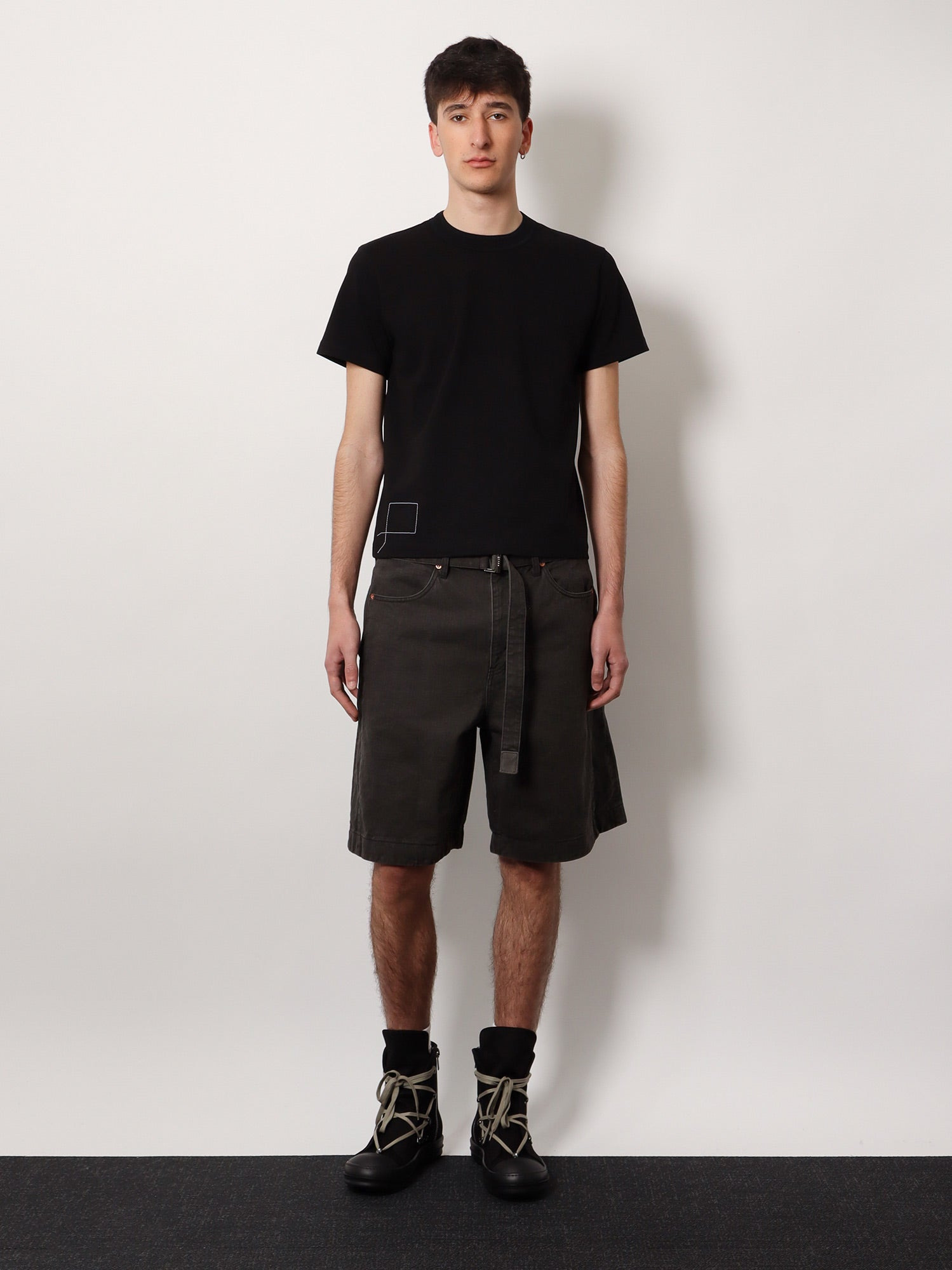 Sacai Men Cotton T-Shirt With Logo On The Back - 2