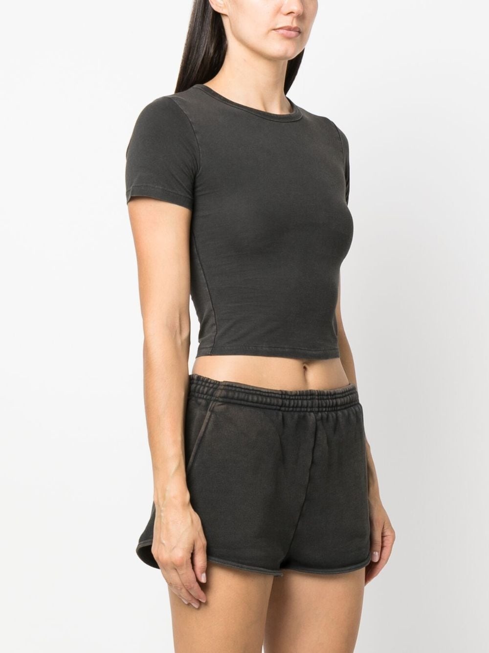 washed short-sleeved T-shirt - 3
