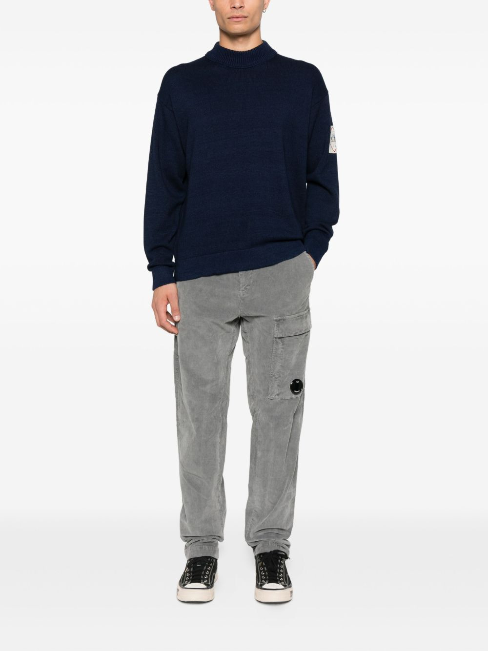 logo-patch sweater - 2