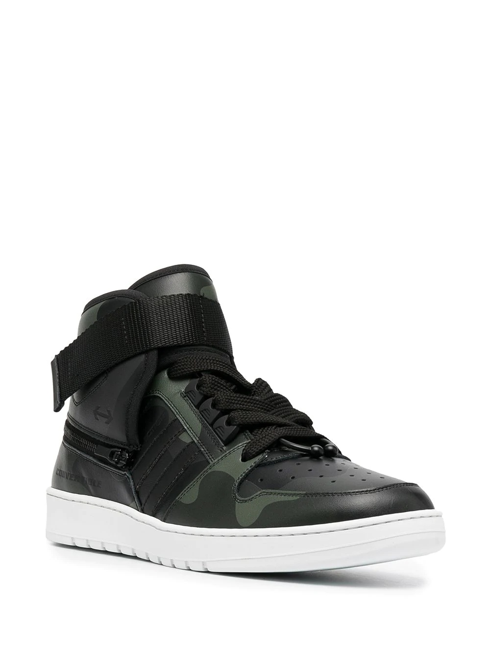 camouflage-print high-top sneakers - 2