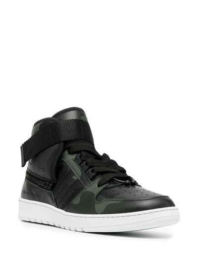 Neil Barrett camouflage-print high-top sneakers outlook