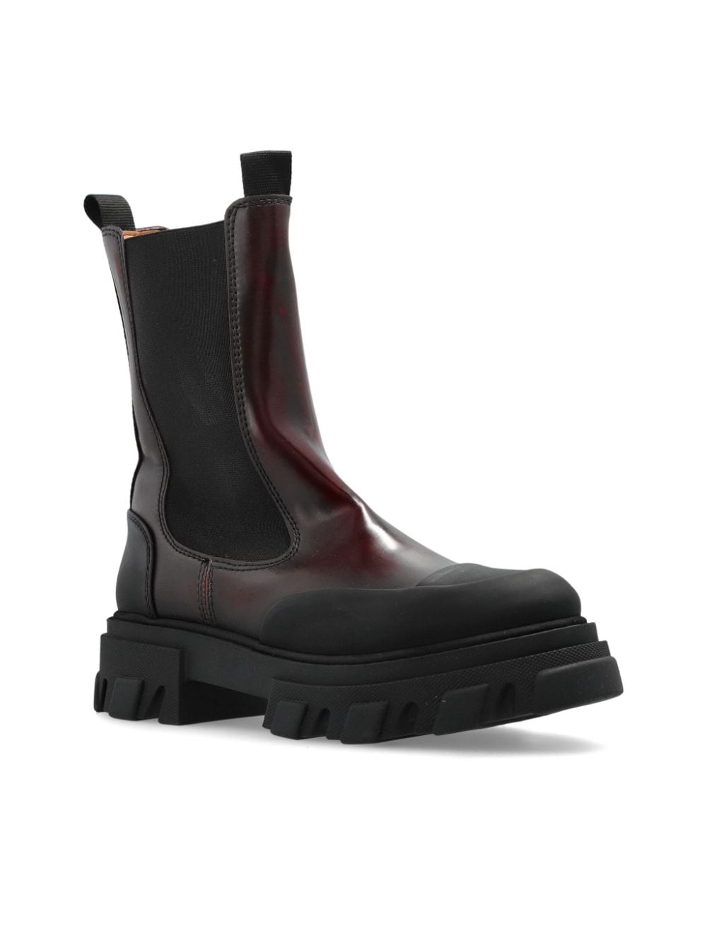 Cleated faux-leather chelsea boots - 4