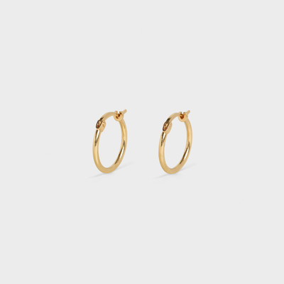 CELINE SIMPLE FORMS EXTRA SMALL HOOPS  IN  BRASS WITH GOLD FINISH outlook