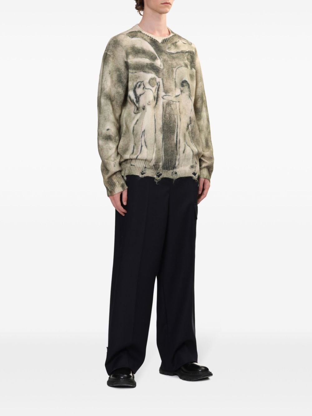 digital-print sweater - 2