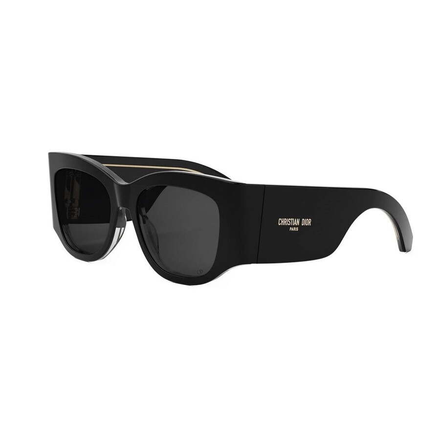 Dior DIORNUIT S1F Smoke Butterfly Ladies Sunglasses CD40168F 01A 55 - 1