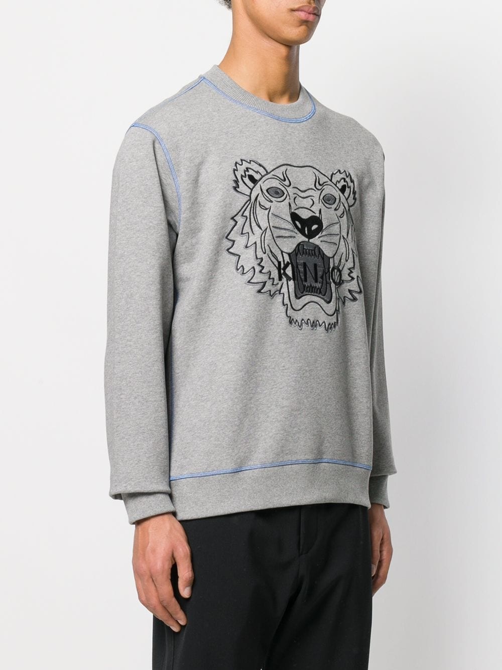 embroidered tiger sweatshirt - 3