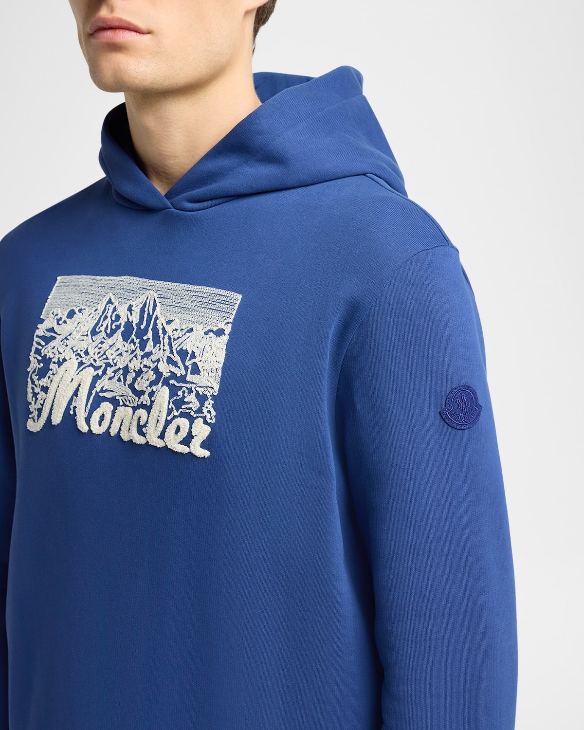 Men's Chenille Mountain Logo Hoodie - 5