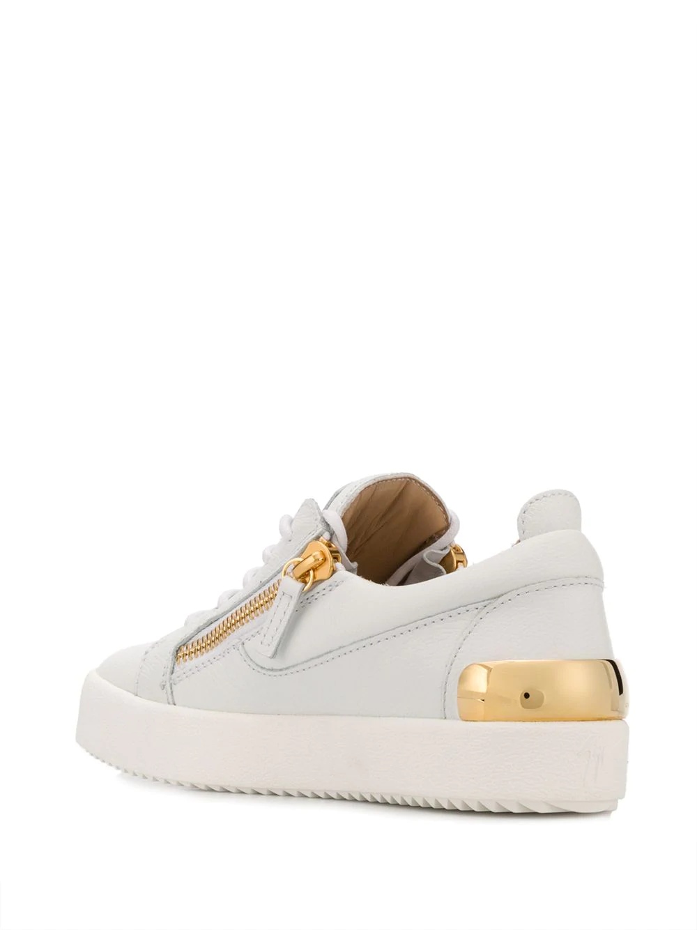 zip detail sneakers - 3