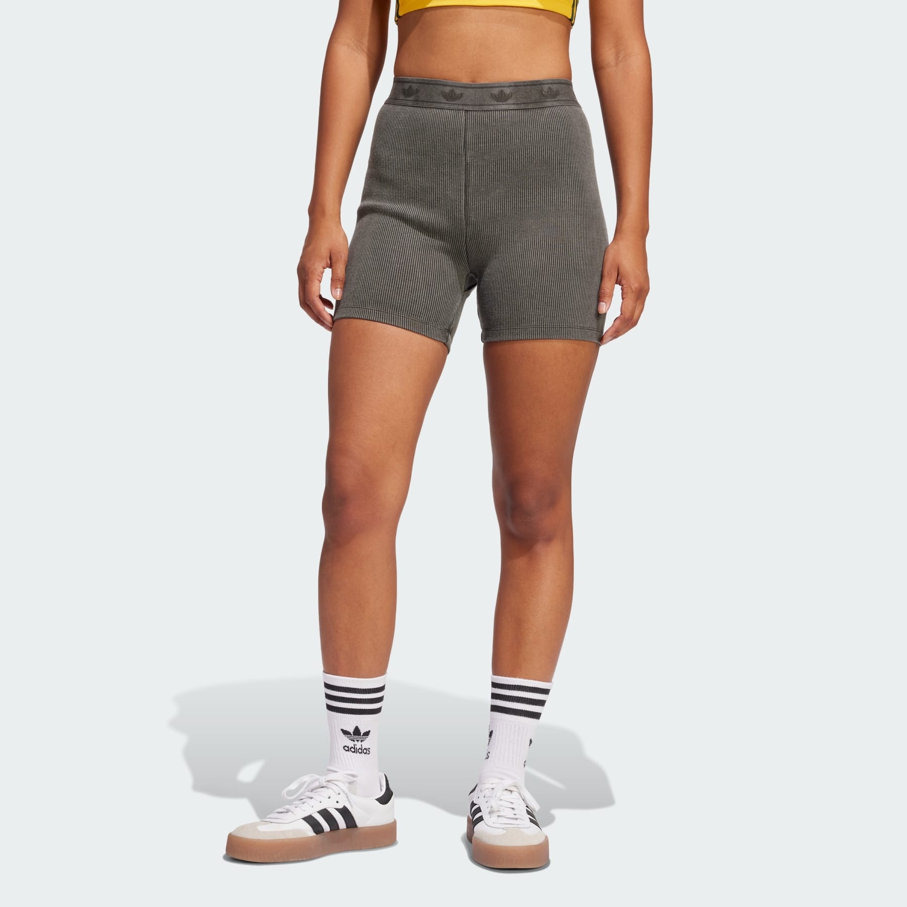 Ribbed Booty Shorts - 2