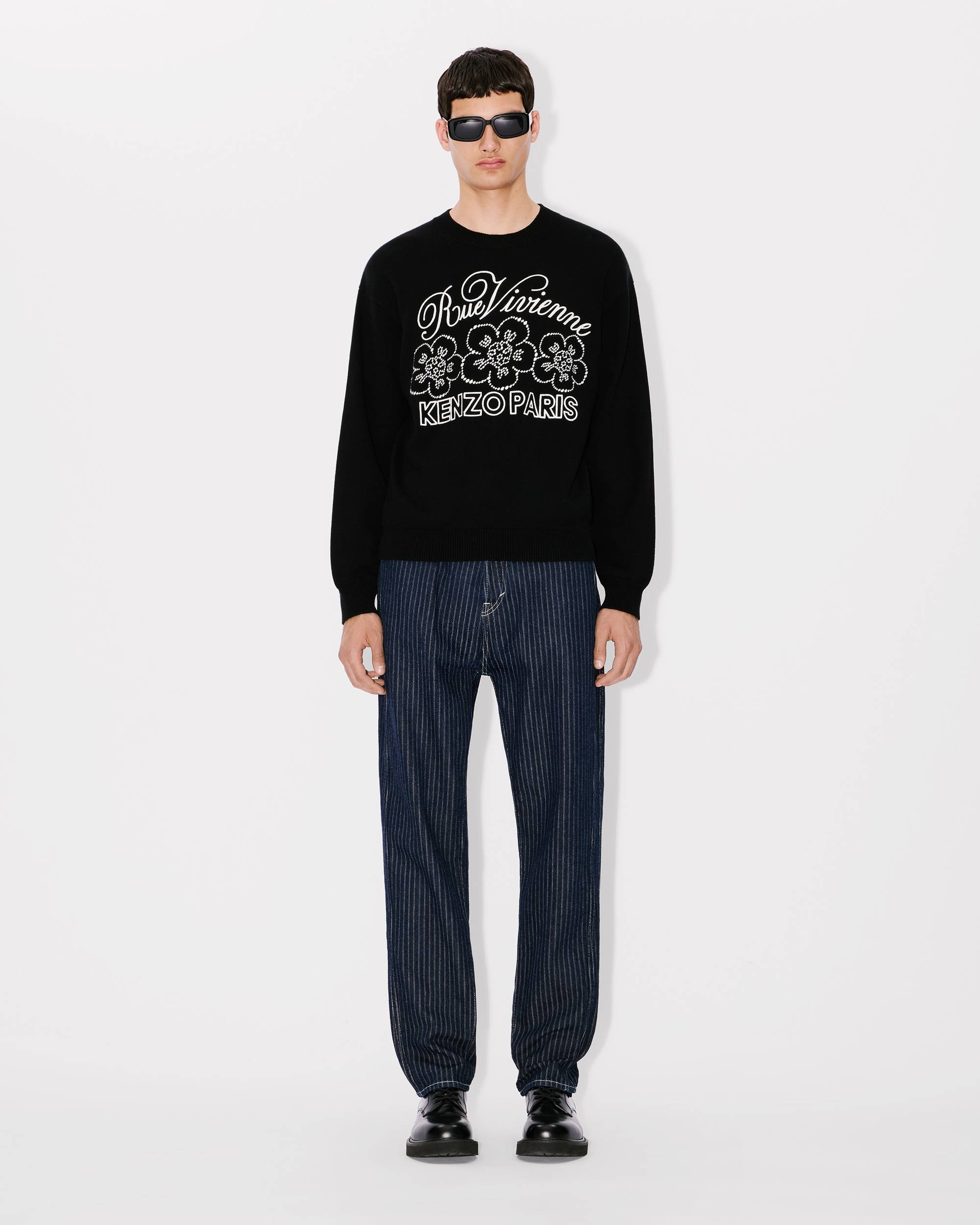 'KENZO Constellation' genderless embroidered jumper in wool and cotton - 9