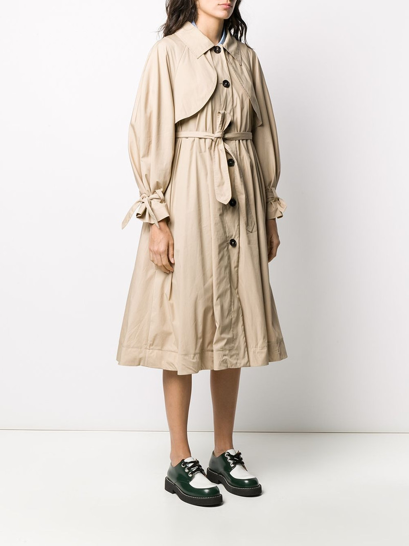 flared belted trench coat 6
