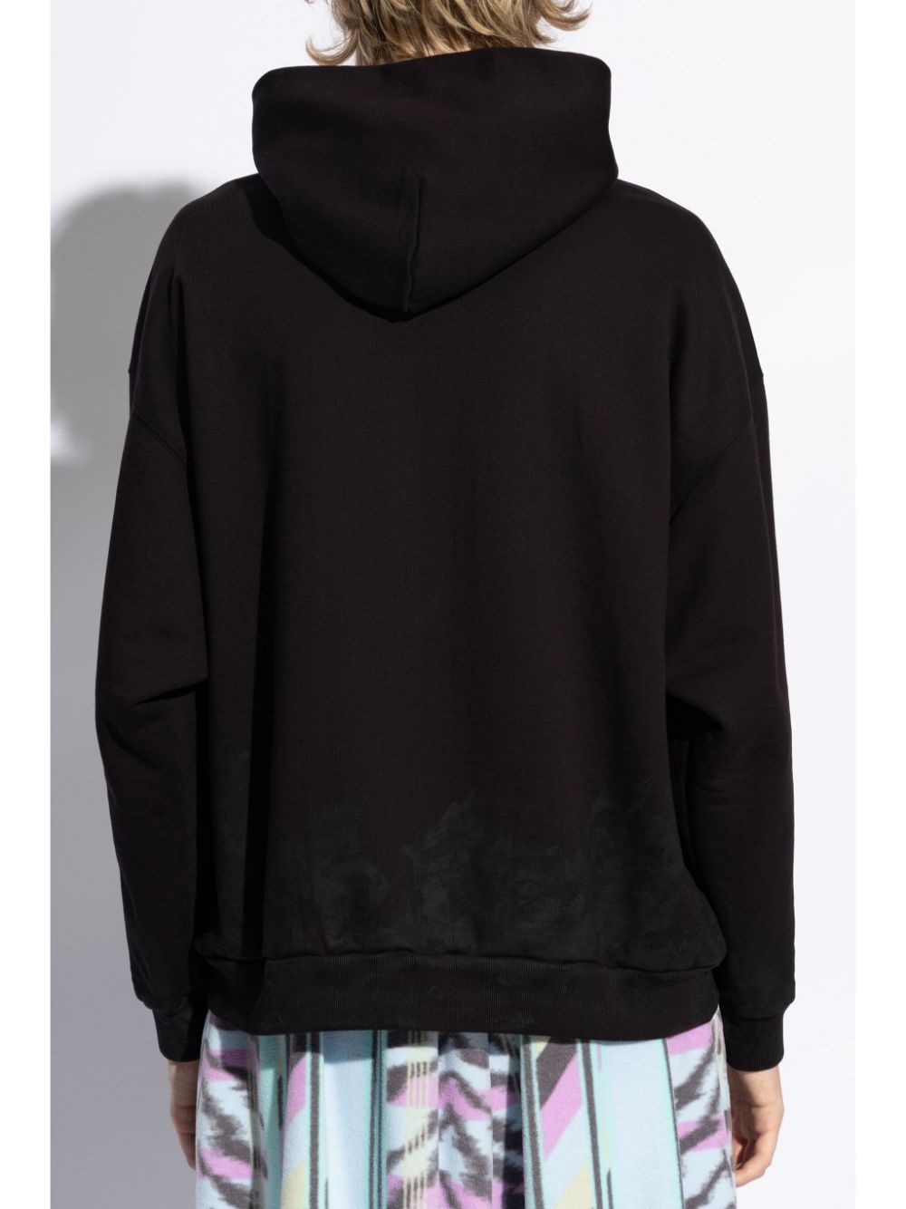 graphic-print cotton hoodie - 4