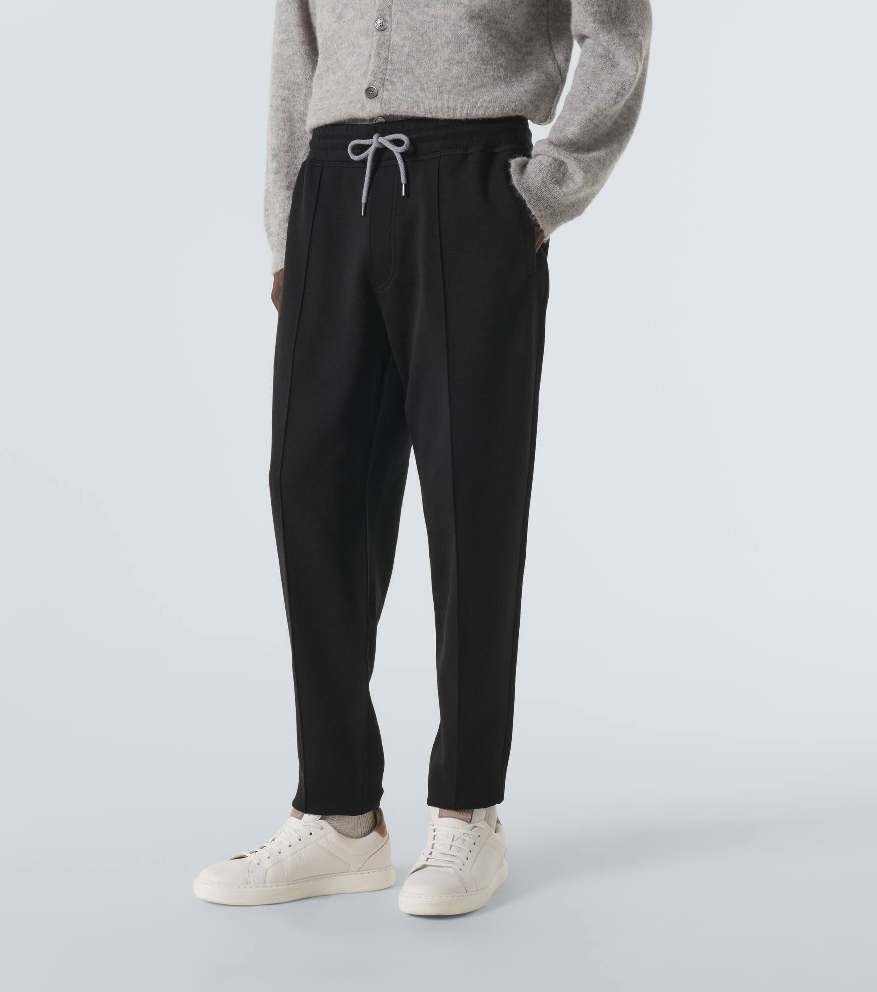 Cotton-blend sweatpants - 3