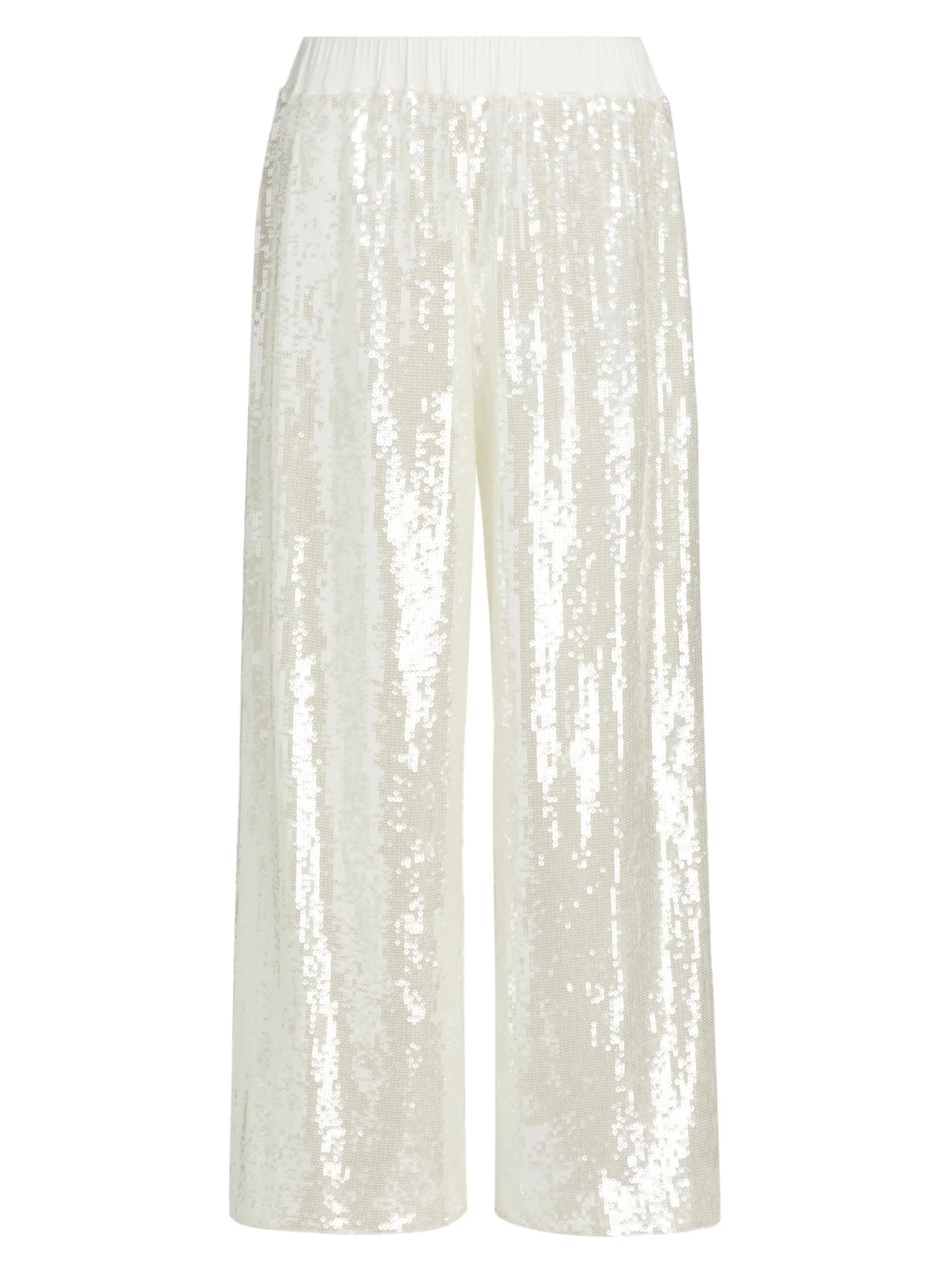 Women's Reed Sequined Pants - White - 1