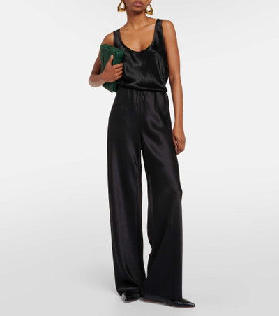 Vince High-rise satin straight pants outlook