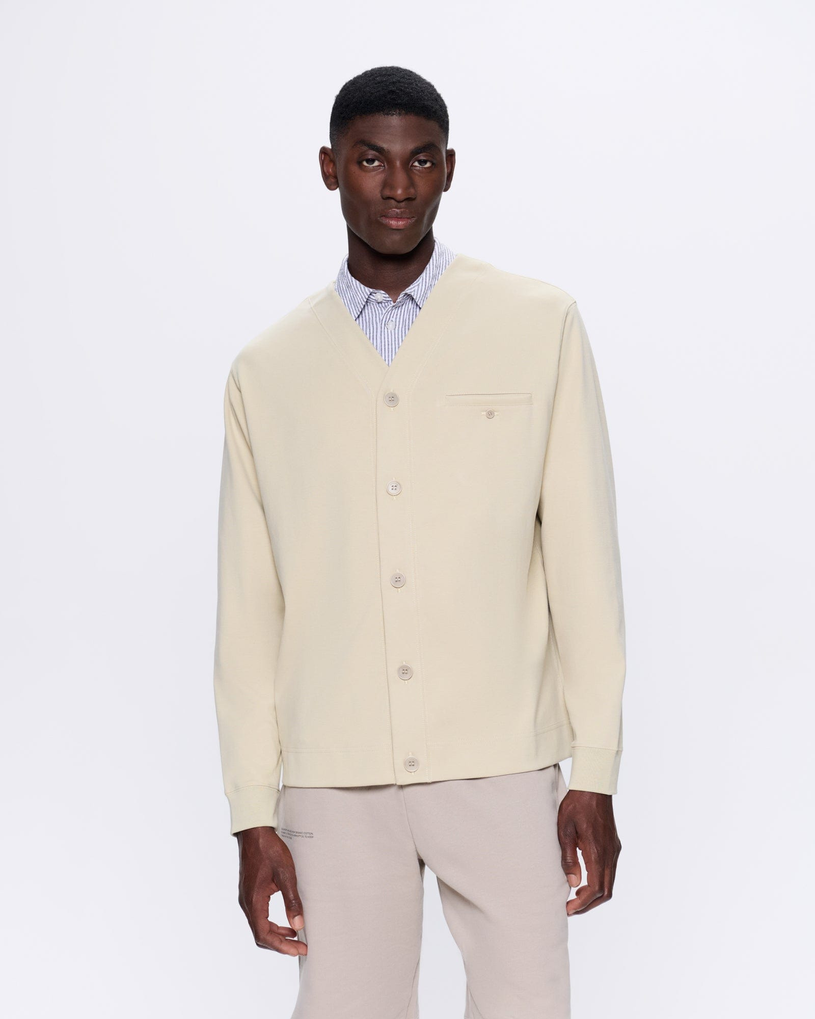 Mens DNA Double Jersey Liner Jacket - Maitake Beige - 3