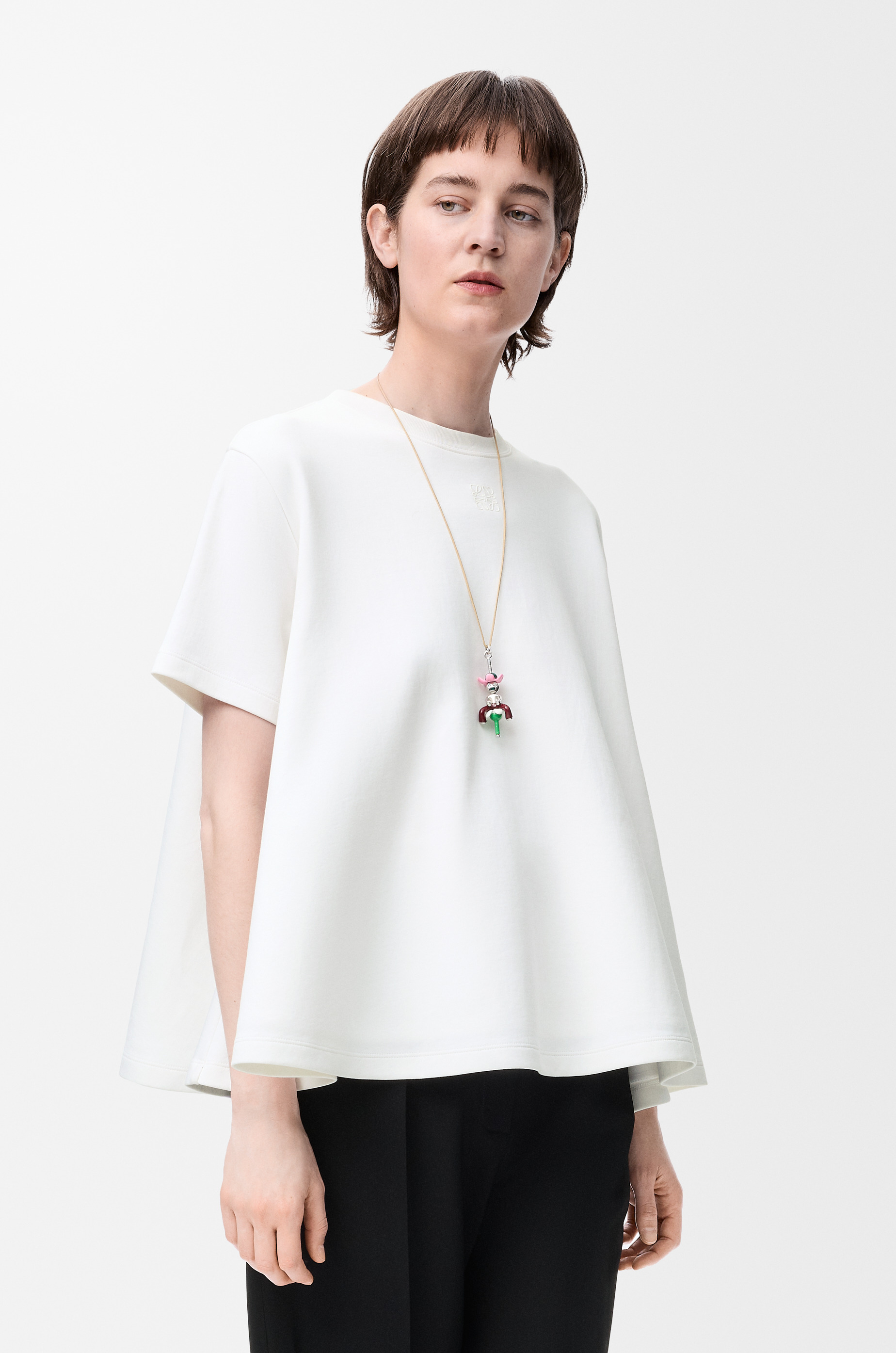 Trapeze top in cotton blend - 3