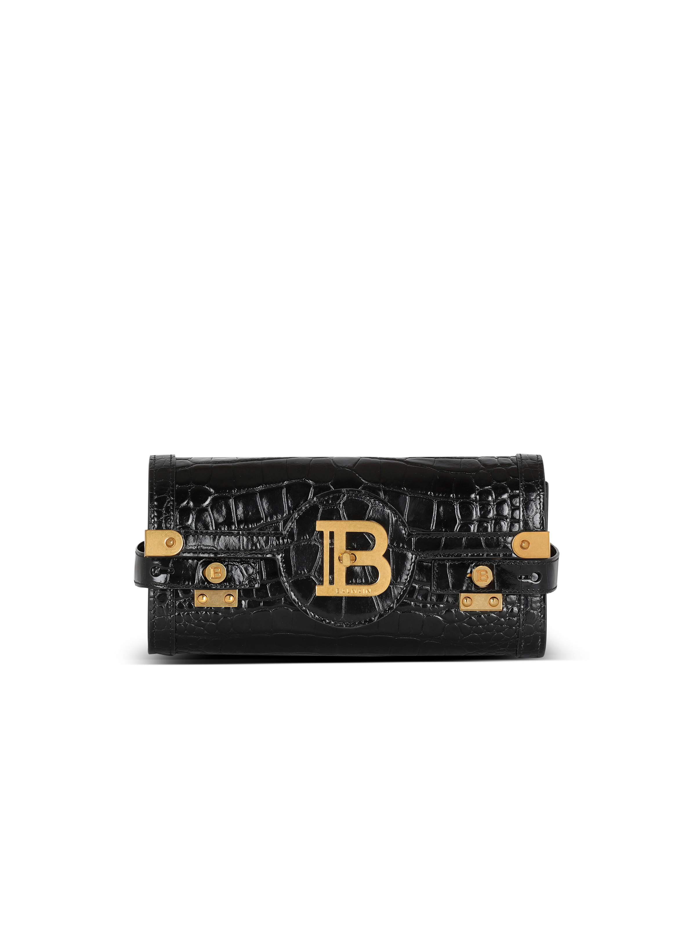 B-Buzz 23 clutch in crocodile-print leather - 1