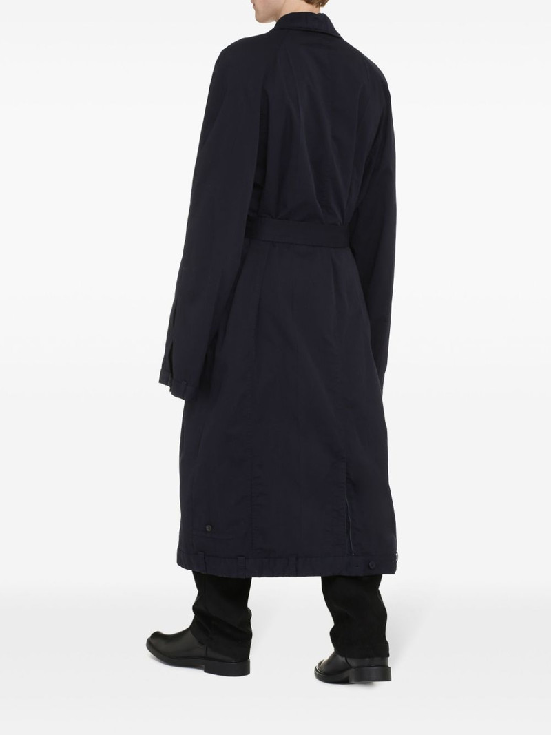 belted cotton long coat 3