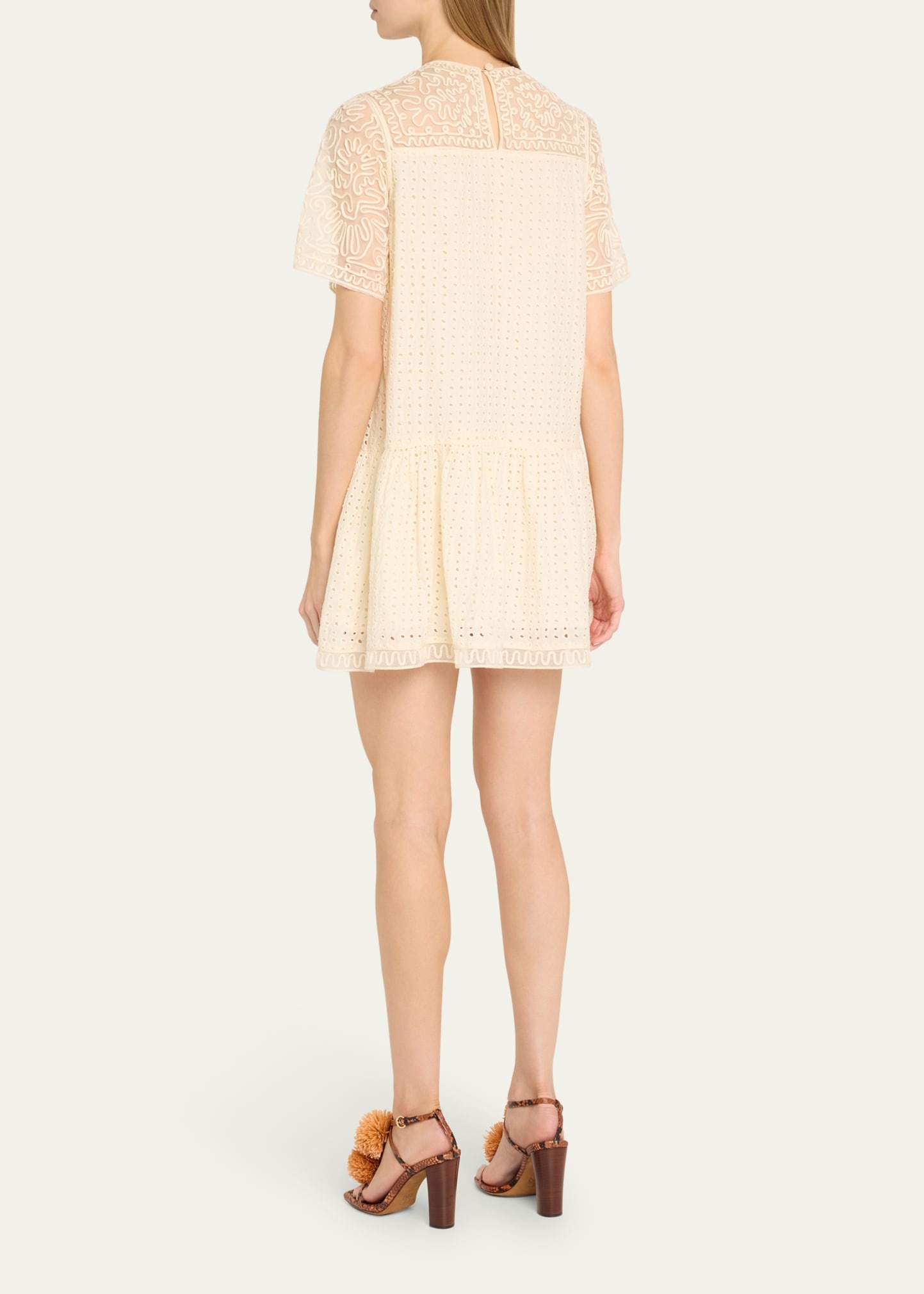 Gabi Embroidered Mini Dress - 3
