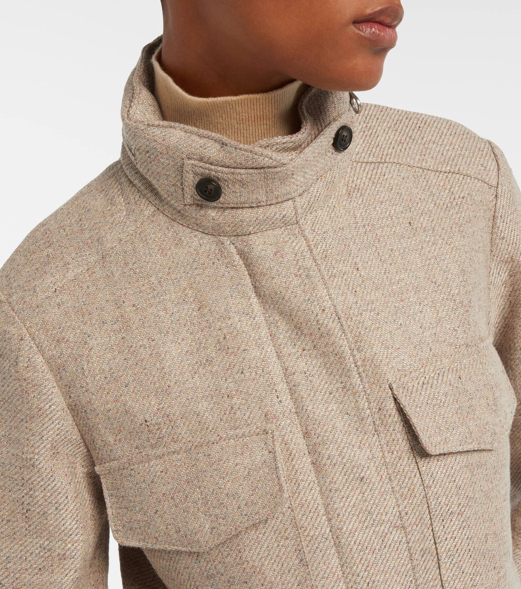 Traveller Mini linen and cotton jacket - 4