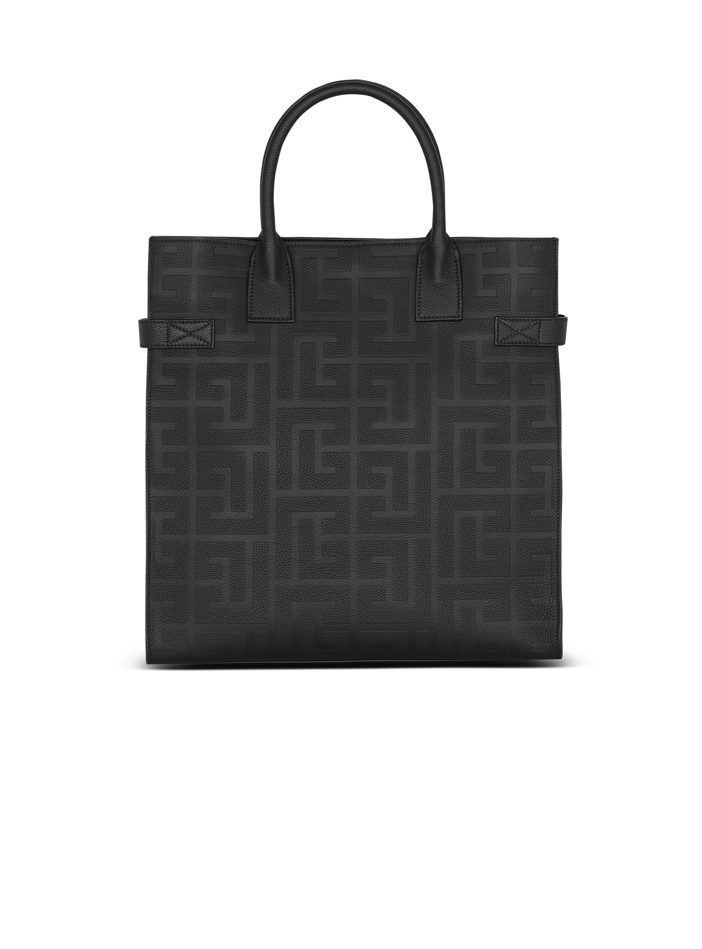 B-Buzz 36 monogrammed canvas and leather tote bag - 4