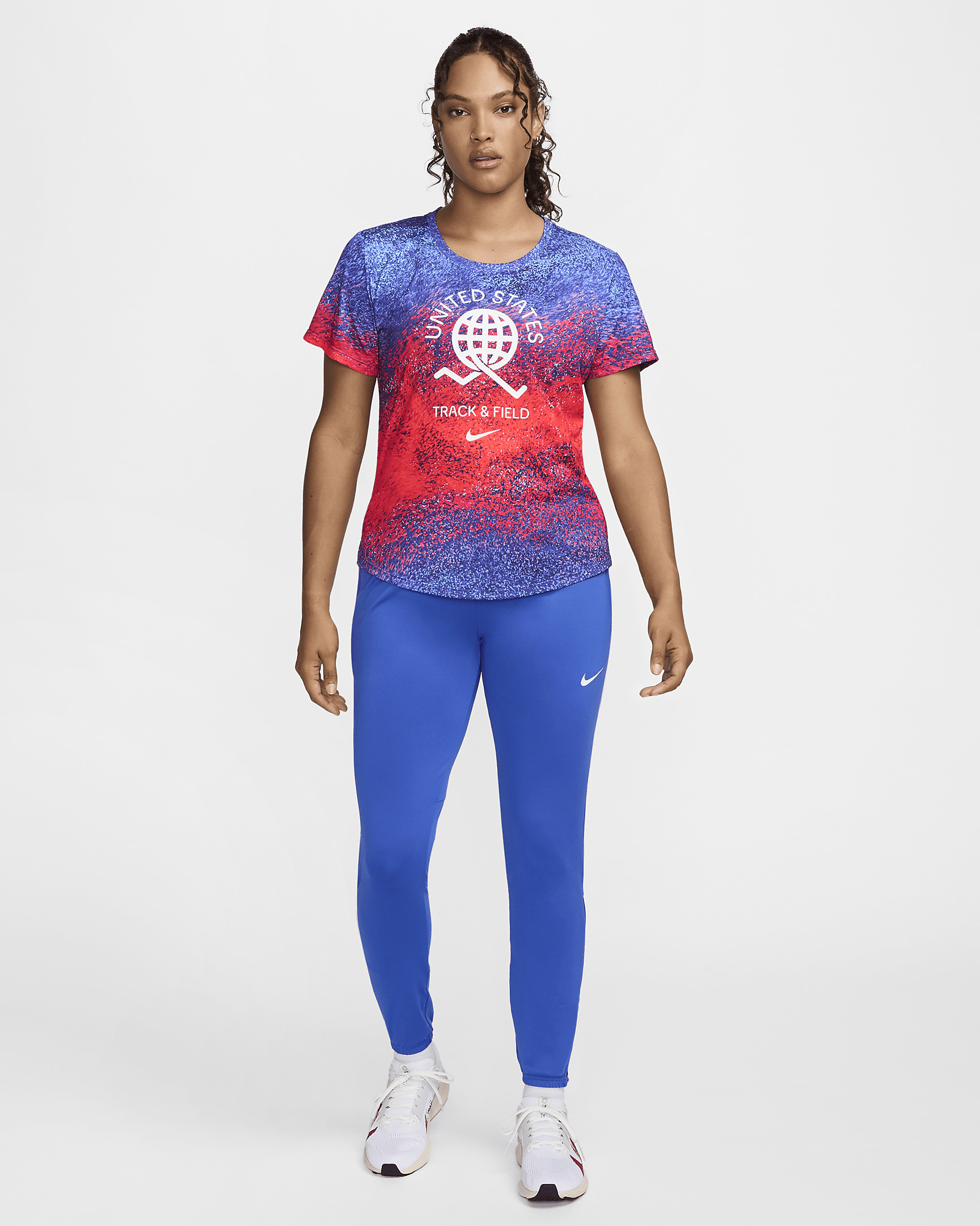 USA One Women's Nike Dri-FIT Running Short-Sleeve Top - 6