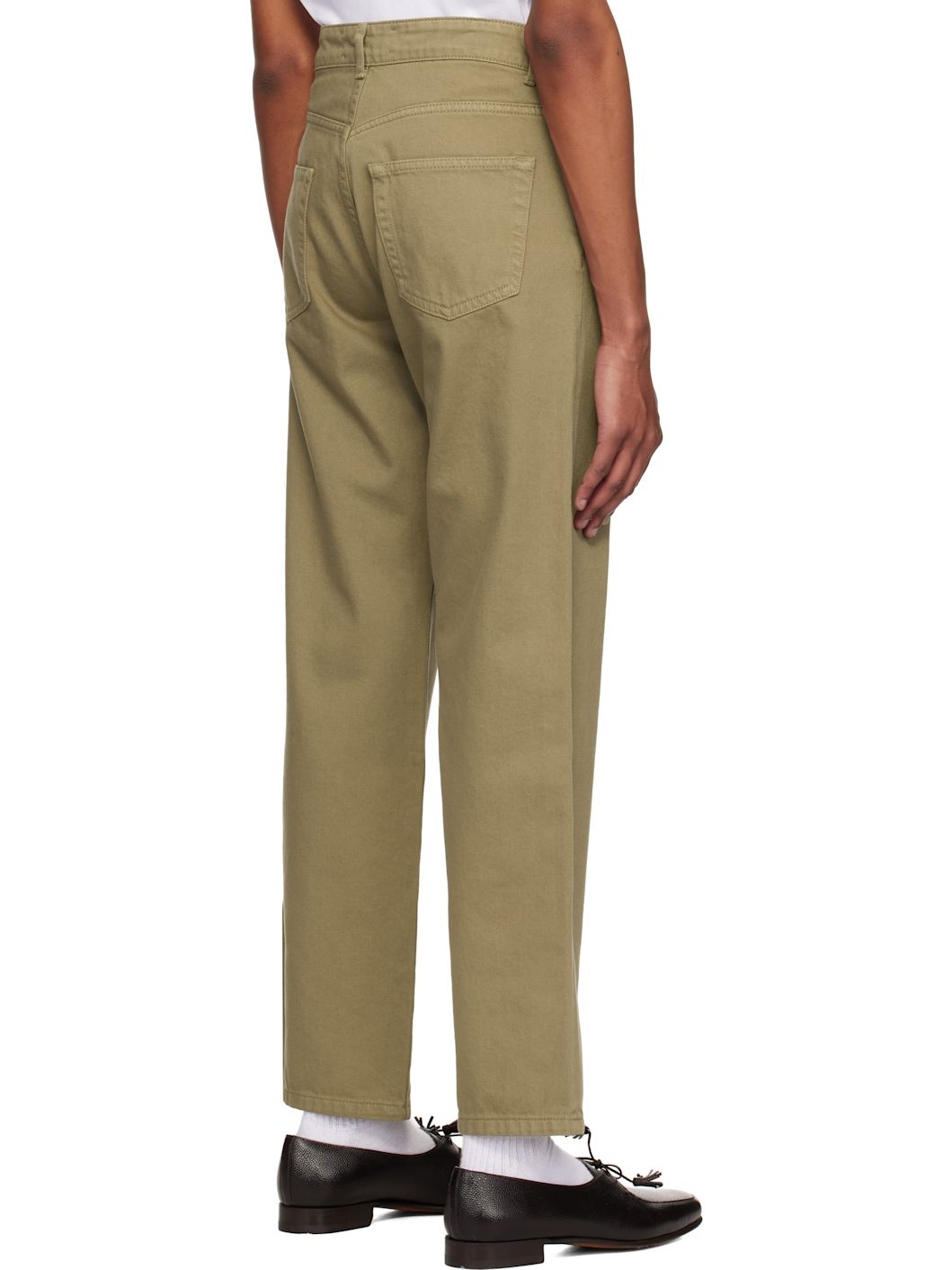 Taupe Relaxed Leg Jeans - 3